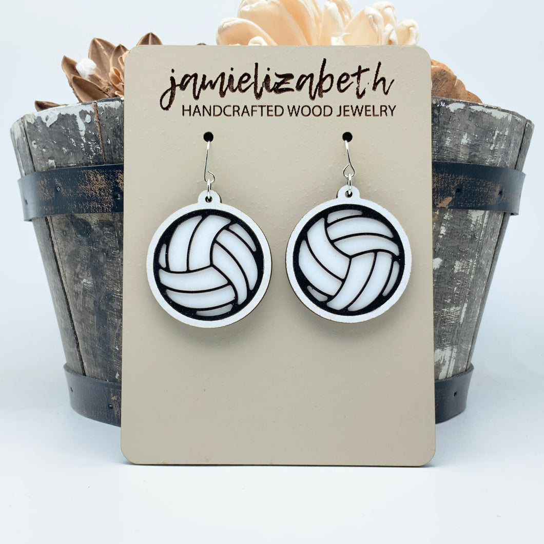 Bump-Set-Spike - Volleyball Earrings