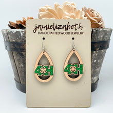 Load image into Gallery viewer, 4H Love -Fine Green Glitter - Earrings
