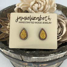 Load image into Gallery viewer, Gold Shattered Glass Earrings or Necklace (Vault)
