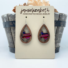 Load image into Gallery viewer, Texas Serape Acrylic/Wood -  Earrings and Studs *Vault
