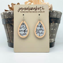 Load image into Gallery viewer, Musical Notes Teardrops - Earrings or Necklace
