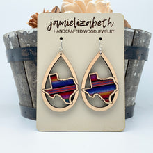 Load image into Gallery viewer, Texas Serape Acrylic/Wood -  Earrings and Studs *Vault
