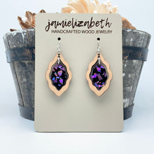 Load image into Gallery viewer, Purple Passion Acrylic Scallops - Earrings or Necklace      -Vault
