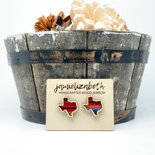 Load image into Gallery viewer, Texas Serape Acrylic/Wood -  Earrings and Studs *Vault
