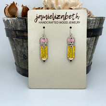 Load image into Gallery viewer, Teacher Pencil Earrings!
