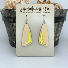 Load image into Gallery viewer, Ray of Sunshine Yellow Glitter Earrings and Necklace     *Vault
