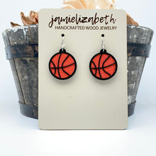 Load image into Gallery viewer, Basketball - Earrings or Necklace
